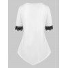 Plus Size Renaissance Angle Print T Shirt - WHITE 4X