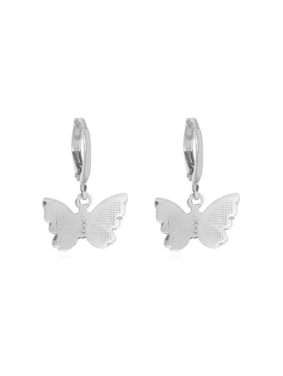 Boucles d'Oreilles Clip Papillon - Argent 2.2*1.5CM
