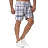 Short Décontracté Motif à Carreaux à Cordon - multicolor M