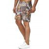 Short de Plage Graphique Plante Imprimé - multicolor L