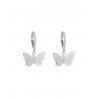 Boucles d'Oreilles Clip Papillon - Argent 2.2*1.5CM