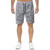 Short Camouflage Imprimé à Taille Elastique - Gris S
