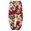 Pantalon de Jogging Feuille Tribal Imprimé - d'or XL