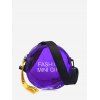 Sac à Bandoulière Transparent Lettre Rond - Pourpre 