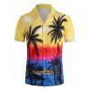 Hawaii Style Casual Short Sleeves Shirt - RED M