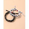 Ensemble de Bracelet Tressé Marguerite Imprimée 2 Pièces - multicolor A 