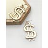 Boucles d'Oreilles Pendantes en Forme de Monnaie - d'or 