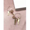 Boucles d'Oreilles Motif d'Animal Perlées au Crochet en Alliage - d'or 