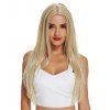 Long Straight Center Part Blonde Synthetic Wig - GOLDEN 