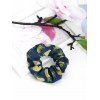 Chouchou Elastique Motif d'Ananas en Tissu - Noir 