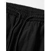 Pantalon de Jogging à Imprimé Lettre - Noir XL