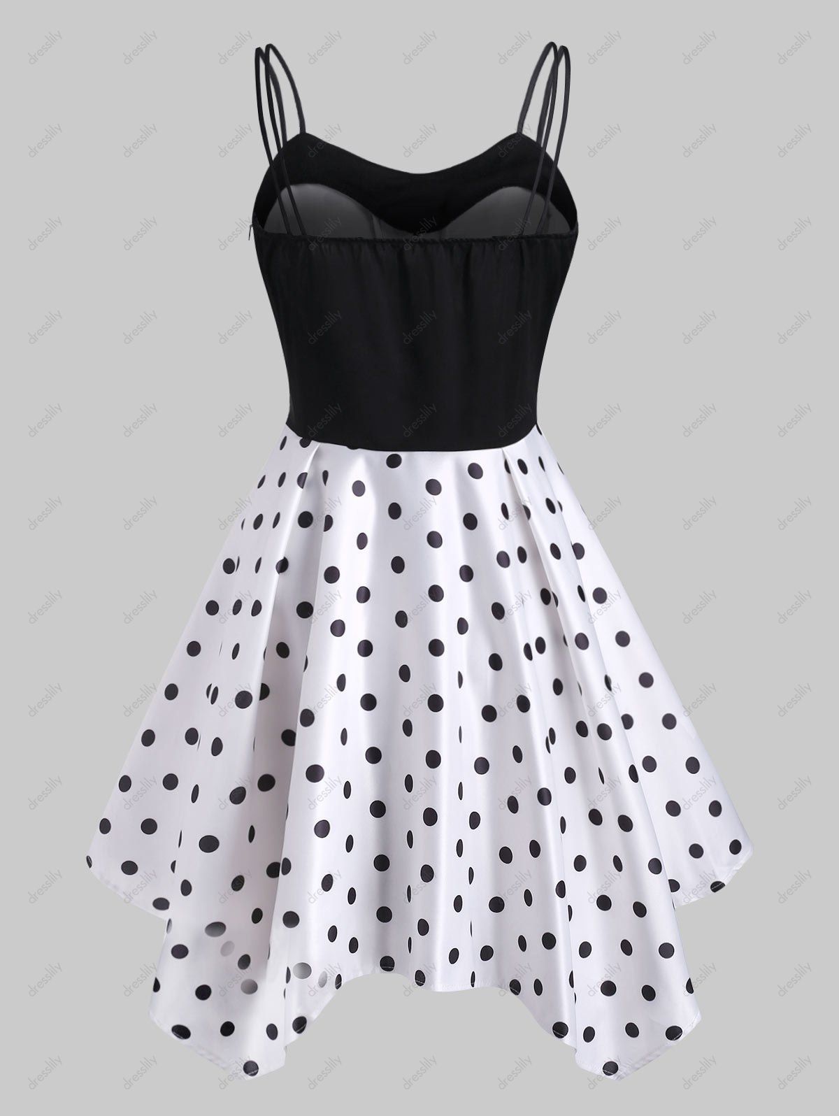 polka dot handkerchief dress