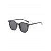 Retro Rivet Outdoor Round Sunglasses - BLACK 