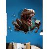 Autocollant Mural Décoratif 3D Dinosaure Imprimé - multicolor A 60X90CM