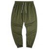 Pantalon de Jogging Fuselé Zippé avec Poches à Cordon - Vert XL