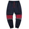 Pantalon de Jogging Fuselé Contrasté à Cordon - Cadetblue XL