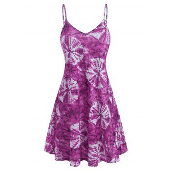 

Tie Dye Cami Tunic Dress, Purple