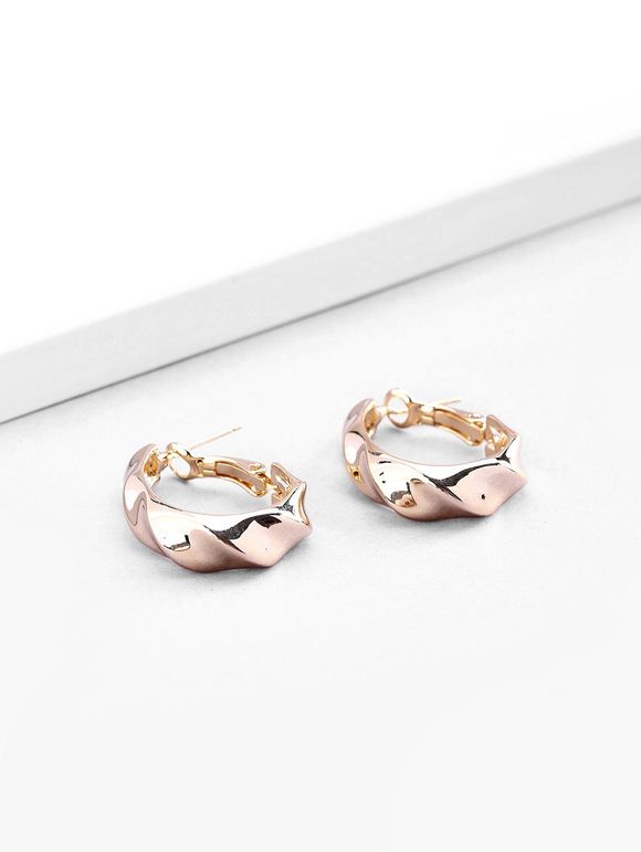 Boucles d'Oreilles Créoles Plaquées - d'or 