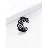 Bague Fleurie Evidée - Noir US 7