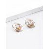 Boucles d'Oreilles en Forme de Spirale Plaquées - d'or 