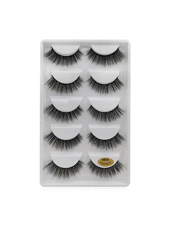 Faux Cils Long Extension 5 Paires - Noir G502