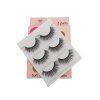 Ensemble de Faux-Cils Imperméables 3 Paires - Noir G305