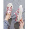 Chaussures Plates Evidées au Crochet - Rose clair EU 38