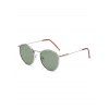 Lunettes de Soleil Rétro en Forme Ronde Anti UV - Vert Noisette 
