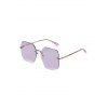 Lunettes de Soleil Rétro Irrégulières sans Monture - Violet Wisteria 