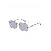 Lunettes de Soleil Rétro Colorées sans Monture - Gris Foncé 