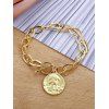 Bracelet Chaîne Portrait Monnaie - d'or 