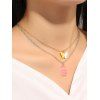 Ensemble de Colliers Chaîne Pendentif Ours et Papillon - multicolor A 