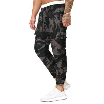 

Camo Print Casual Pencil Cargo Pants, Camouflage green