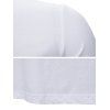 Plain Side Slit Gothic Longline T Shirt - WHITE 2XL