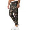 Pantalon Cargo Camouflage Imprimé avec Poches à Rabat - Vert Camouflage M