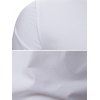 T-shirt Gothique Asymétrique Simple Fendu - Blanc XL