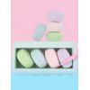 Éponge de Maquillage Macaron Sèche et Humide 4 Pièces - multicolor A 