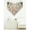 Calendrier DIY en Bois de Rappel des Anniversaires Motif de Famille - multicolor 