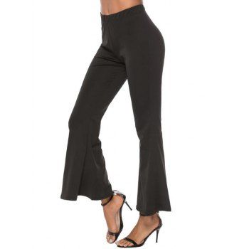 Image of High Waisted Plain Flared Pants
