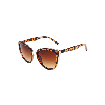 Retro Kitty Eye Leopard Sunglasses