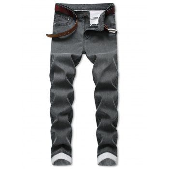 Image of Casual Simple Style Straight Denim Pants
