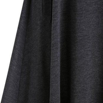 Lace Up Mock Button A Line Cami Dress