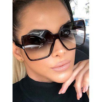 

Oversized Retro Square Sunglasses, Black