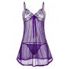 Ensemble de Body Transparent de Grande Taille avec Nœud Papillon - Concorde 5XL