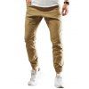 Pantalon en Couleur Unie à Pieds Etroits - Kaki 2XL