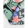 Chemise Boutonnée à Imprimé Fleur Plante et Feuille - multicolor A S