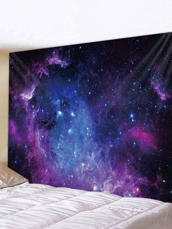 Tapisserie Murale Art Décoration Pendante à Imprimé Galaxie Univers - multicolor W59 X L51 INCH