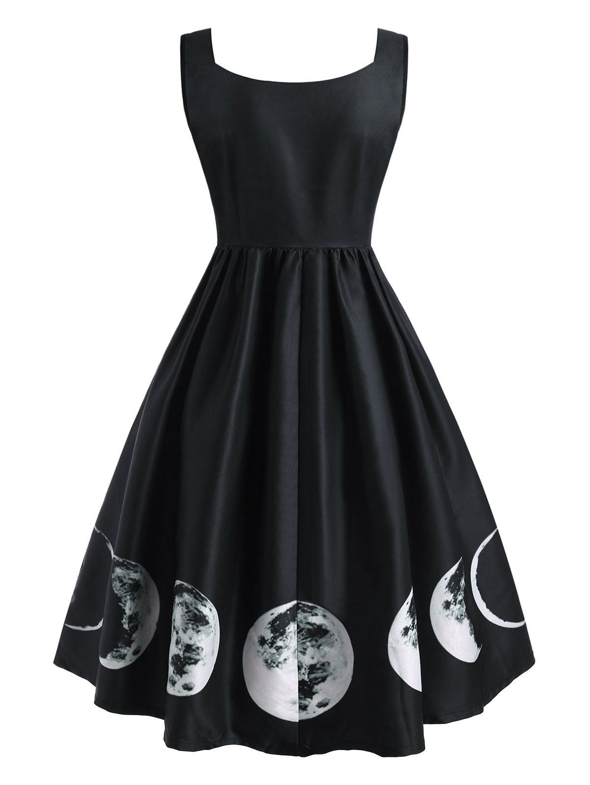 [46% OFF] 2020 Lunar Eclipse Print Dress With Lace Insert Corset In ...