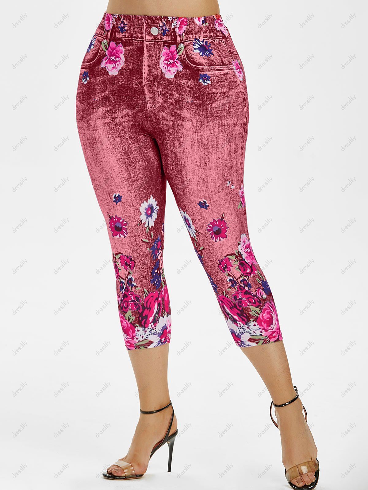 jeggings with flowers