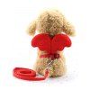 Laisse de Chien en Corde avec Ailes d'Ange pour Animaux - Rouge 